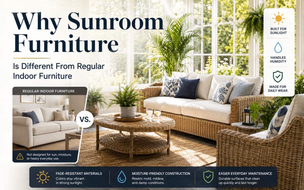 Why Sunroom Furniture Is Different From Regular Indoor Furniture